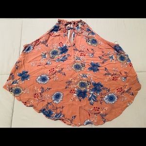 Cozy Casual Floral Halter Top